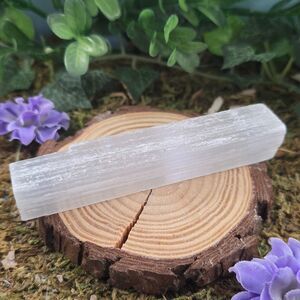Small Raw Selenite Stick, Wand #8
